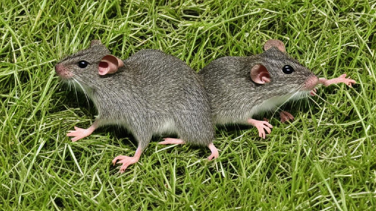 une souris verte qui courait dans lherbe