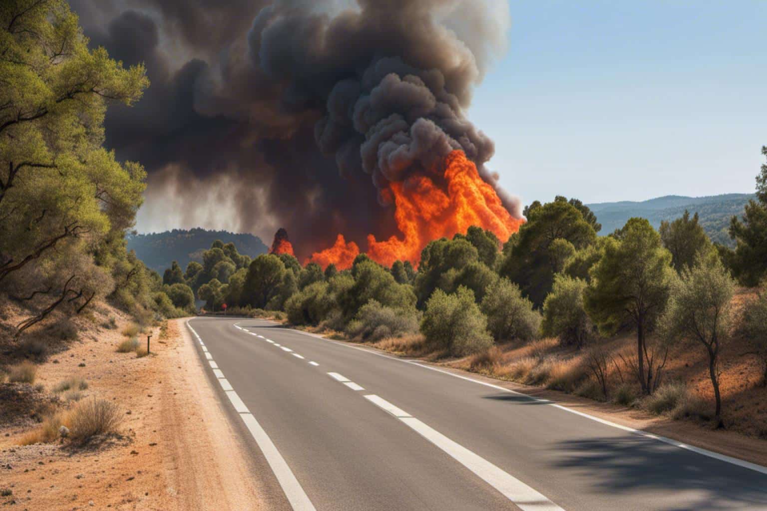 canicule et alerte rouge feux de forets dans le var