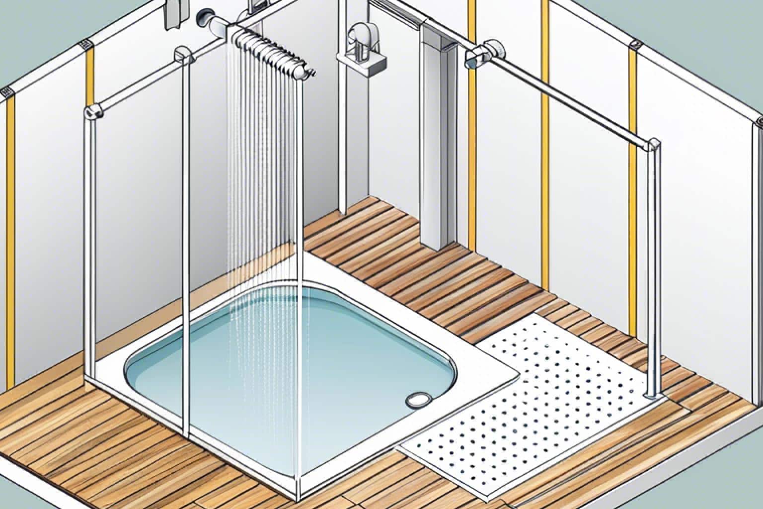 l039installation d039une cabine de douche simplifiee en 3 etapes